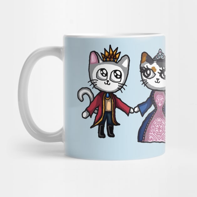 Cat Prince and Princess by TacoCat Designs